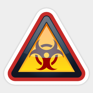 Bio-Hazard Symbol Sticker